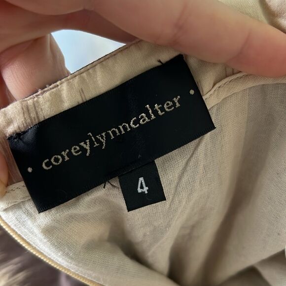 COREY LYNN CALTER Anthropologie strapless jewel-tone dress, size 4 - Picture 9 of 10